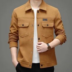 Áo Khoác Nam Nhung Tăm Thời Trang AKN 02 12 Áo Khoác Nam Nhung Tăm Thời Trang AKN 02 - Donabico Mart