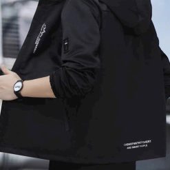 Áo Khoác Dù Ép 3 Lớp Siêu Dày Có Nón Chữ Thêu 11 Áo Khoác Dù Ép 3 Lớp Siêu Dày Có Nón Chữ Thêu - Donabico Mart