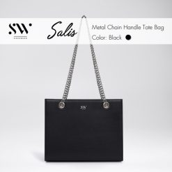 Túi Tote Mini Salis Quai Xách Kim Loại (Metal Chain Handle Tote Bag) - Donabico Mart