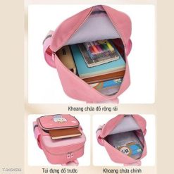 Balo Chống Gù Lyran Cao Cấp Cho Học Sinh Tiểu Học, Balo Chống Nước, Có Viền Dạ Quang 56324 - Donabico Mart