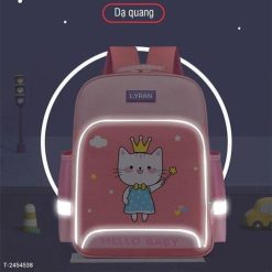 Balo Chống Gù Lyran Cao Cấp Cho Học Sinh Tiểu Học, Balo Chống Nước, Có Viền Dạ Quang 56324 - Donabico Mart