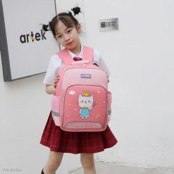 Balo Chống Gù Lyran Cao Cấp Cho Học Sinh Tiểu Học, Balo Chống Nước, Có Viền Dạ Quang 56324 - Donabico Mart
