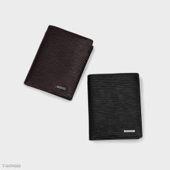 Bóp Ví Da Bò Vân Epi Dáng Đứng Đính Logo Hợp Kim Phong Cách FB291 - Donabico Mart