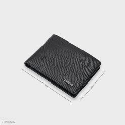 Bóp Ví Da Bò Vân Epi Dáng Ngang Đính Logo Hợp Kim Lịch Lãm FA290 - Donabico Mart