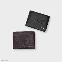 Bóp Ví Da Bò Vân Epi Dáng Ngang Đính Logo Hợp Kim Lịch Lãm FA290 - Donabico Mart