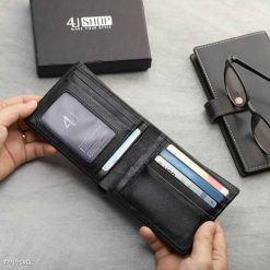 Ví Da Nam Ngang 4U Dập Vân Ngang FA220 - Donabico Mart