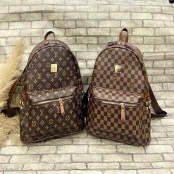 Balo Da Size 40 Vừa A4 Đi Học Đi Làm Họa Tiết Thời Trang Nhiều Ngăn Tiện Dụng WH614 - Donabico Mart