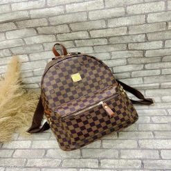 Balo Da Size 40 Vừa A4 Đi Học Đi Làm Họa Tiết Thời Trang Nhiều Ngăn Tiện Dụng WH614 - Donabico Mart