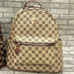 Balo Da Size 40 Vừa A4 Đi Học Đi Làm Họa Tiết Thời Trang Nhiều Ngăn Tiện Dụng WH614 - Donabico Mart