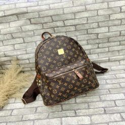 Balo Da Size 40 Vừa A4 Đi Học Đi Làm Họa Tiết Thời Trang Nhiều Ngăn Tiện Dụng WH614 - Donabico Mart