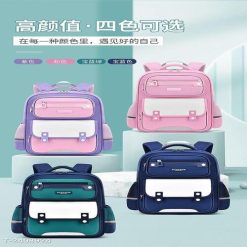 Balo Tiểu Học Bé Trai, Bé Gái Chống Thấm, Vải Dày Dặn, Có Phản Quang WH688 - Donabico Mart