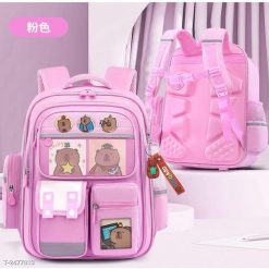 Balo Học Sinh Medd Chống Gù, Chống Thấm - Họa Tiết Gấu Cute, Vải Poly Cao Cấp WH745 - Donabico Mart