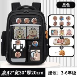 Balo Học Sinh Medd Chống Gù, Chống Thấm - Họa Tiết Gấu Cute, Vải Poly Cao Cấp WH745 - Donabico Mart