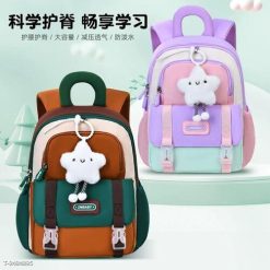 Balo Mẫu Giáo Cao Cấp Sesame Baby, Nhẹ Nhàng, Bền Đẹp, Đủ Màu Kèm Móc Khóa Bông WH804 - Donabico Mart