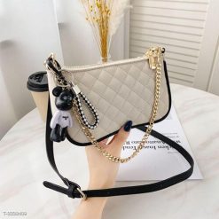 Túi Xách Nữ Đeo Chéo Đeo Vai Kẹp Nách Dáng Thuyền Kèm Móc Khóa Bearick - Ausa House - Donabico Mart