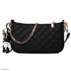 Túi Xách Nữ Đeo Chéo Đeo Vai Kẹp Nách Dáng Thuyền Kèm Móc Khóa Bearick - Ausa House - Donabico Mart