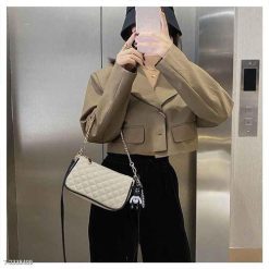 Túi Xách Nữ Đeo Chéo Đeo Vai Kẹp Nách Dáng Thuyền Kèm Móc Khóa Bearick - Ausa House - Donabico Mart