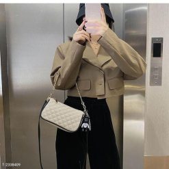 Túi Xách Nữ Đeo Chéo Đeo Vai Kẹp Nách Dáng Thuyền Kèm Móc Khóa Bearick - Ausa House - Donabico Mart