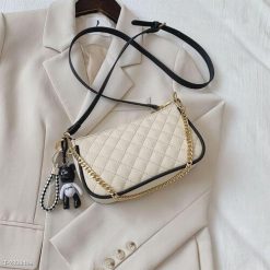 Túi Xách Nữ Đeo Chéo Đeo Vai Kẹp Nách Dáng Thuyền Kèm Móc Khóa Bearick - Ausa House - Donabico Mart