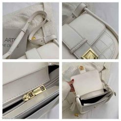 Túi Xách Nữ Đeo Chéo Đeo Vai Nữ Thời Trang Hàn Quốc Bán Nguyệt Viền Nổi Tinh Tế - Donabico Mart