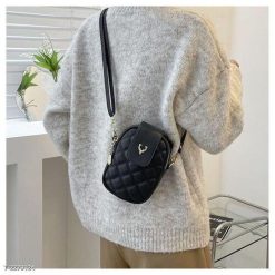 Túi Đeo Chéo Đựng Điện Thoại Sừng Trâu 2 Ngăn Có Khóa Kéo Miệng WH467 Winnie House - Donabico Mart