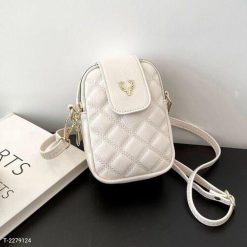 Túi Đeo Chéo Đựng Điện Thoại Sừng Trâu 2 Ngăn Có Khóa Kéo Miệng WH467 Winnie House - Donabico Mart