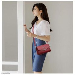 Túi Xách Nữ Đeo Chéo, Đeo Vai Nắp Gập Thời Trang Trung Niên WH548 Winnie House 16 Túi Xách Nữ Đeo Chéo, Đeo Vai Nắp Gập Thời Trang Trung Niên WH548 Winnie House - Donabico Mart