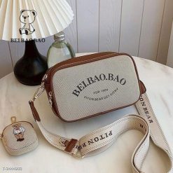 Túi Xách Nữ Đeo Chéo Hình Hộp Thêu Gấu - Siêu Dễ Thương Tặng Kèm Ví WH720 9 Túi Xách Nữ Đeo Chéo Hình Hộp Thêu Gấu - Siêu Dễ Thương Tặng Kèm Ví WH720 - Donabico Mart