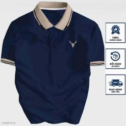 Táo Thun Polo Cổ Bẻ Thêu Logo Sừng Hươu Vải Thun Cotton Co Giãn 4 Chiều Cực Sang Trọng - Donabico Mart