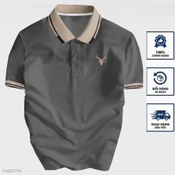 Áo Thun Polo Cổ Bẻ Thêu Logo Sừng Hươu Vải Thun Cotton Co Giãn 4 Chiều Cực Sang Trọng 11 Táo Thun Polo Cổ Bẻ Thêu Logo Sừng Hươu Vải Thun Cotton Co Giãn 4 Chiều Cực Sang Trọng - Donabico Mart
