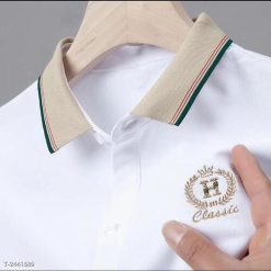 Áo Thun Polo Cổ Bẻ Thêu Logo Bông Lúa H Vải Thun Cotton Co Giãn 4 Chiều Cực Sang Trọng 12 Áo Thun Polo Cổ Bẻ Thêu Logo Bông Lúa H Vải Thun Cotton Co Giãn 4 Chiều Cực Sang Trọng - Donabico Mart