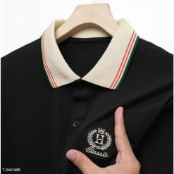 Áo Thun Polo Cổ Bẻ Thêu Logo Bông Lúa H Vải Thun Cotton Co Giãn 4 Chiều Cực Sang Trọng 11 Áo Thun Polo Cổ Bẻ Thêu Logo Bông Lúa H Vải Thun Cotton Co Giãn 4 Chiều Cực Sang Trọng - Donabico Mart