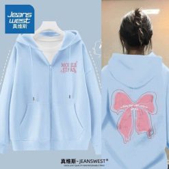 Áo Khoác Nỉ Nữ Form Rộng In Nổi Nơ Lớn Mobilee Xinh Xắn Mũ Rộng Tay Phồng TP83 8 Áo Khoác Nỉ Nữ Form Rộng In Nổi Nơ Lớn Mobilee Xinh Xắn Mũ Rộng Tay Phồng TP83 - Donabico Mart