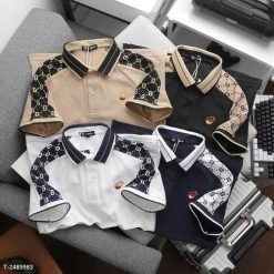 Áo Thun Cổ Bẻ Men Ag Chất Cá Sấu Vảy Cá, Mắt Vải Lớn, Thấm Hút Mồ Hôi Tốt, Co Giãn 4 Chiều P284 - Donabico Mart