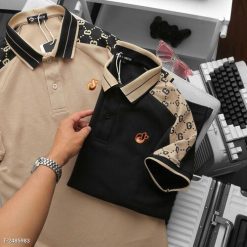 Áo Thun Cổ Bẻ Men Ag Chất Cá Sấu Vảy Cá, Mắt Vải Lớn, Thấm Hút Mồ Hôi Tốt, Co Giãn 4 Chiều P284 - Donabico Mart