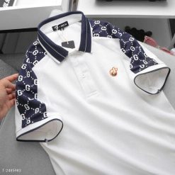 Áo Thun Cổ Bẻ Men Ag Chất Cá Sấu Vảy Cá, Mắt Vải Lớn, Thấm Hút Mồ Hôi Tốt, Co Giãn 4 Chiều P284 - Donabico Mart