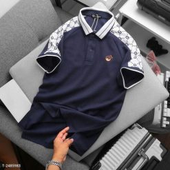 Áo Thun Cổ Bẻ Men Ag Chất Cá Sấu Vảy Cá, Mắt Vải Lớn, Thấm Hút Mồ Hôi Tốt, Co Giãn 4 Chiều P284 - Donabico Mart