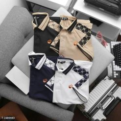 Áo Thun Cổ Bẻ Men Ag Chất Cá Sấu Vảy Cá, Mắt Vải Lớn, Thấm Hút Mồ Hôi Tốt, Co Giãn 4 Chiều P284 - Donabico Mart