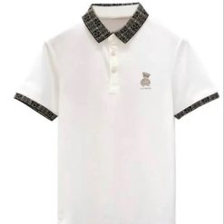 Áo Polo Nam Trơn Cộc Tay Cổ Thổ Cẩm 2023 8 Áo Polo Nam Trơn Cộc Tay Cổ Thổ Cẩm 2023 - Donabico Mart