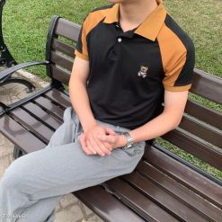 Polo Nam Họa Tiết Gấu Thêu Trẻ Trung, Thoáng Mát Giá Sỉ Giá Buôn Polo-Gau - Donabico Mart