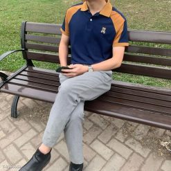 Polo Nam Họa Tiết Gấu Thêu Trẻ Trung, Thoáng Mát Giá Sỉ Giá Buôn Polo-Gau - Donabico Mart