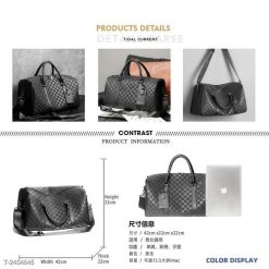 Túi Xách Du Lịch Caro Thời Thượng Tiện Lợi, Thời Trang Và Chất Lượng Cao WH673 - Donabico Mart