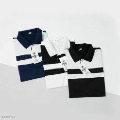 Áo Polo Nam Ngắn Tay, Chất Thun Cá Sấu, Thoáng Mát, Phối Màu Cơ Bản Polo04 - Donabico Mart