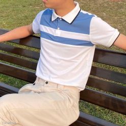 Áo Polo Nam Ngắn Tay, Chất Thun Cá Sấu, Thoáng Mát, Phối Màu Cơ Bản Polo04 - Donabico Mart