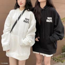 Áo Hoodie Nỉ In Nổi 90s Baby Form Đẹp Vải Mịn - Donabico Mart